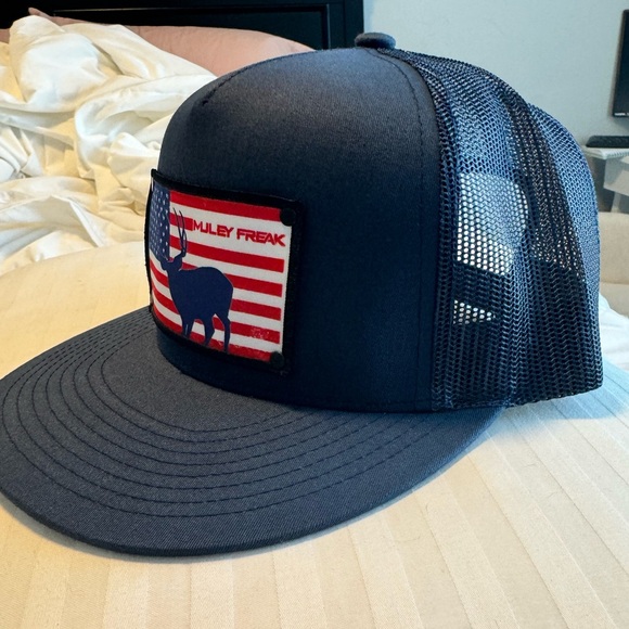 Muley Freak American Flag snapback hat.. trucker hat. Brand new. - Picture 2 of 3